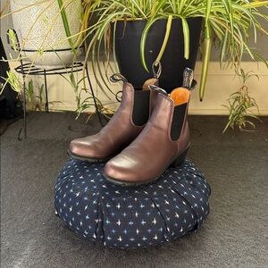 Blundstone Brown Metallic Leather Ankle Boots